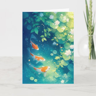 Whispers of the Koi Pond Card
