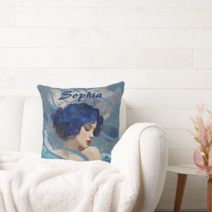 Whispers of the Ocean Goddess Cushion
