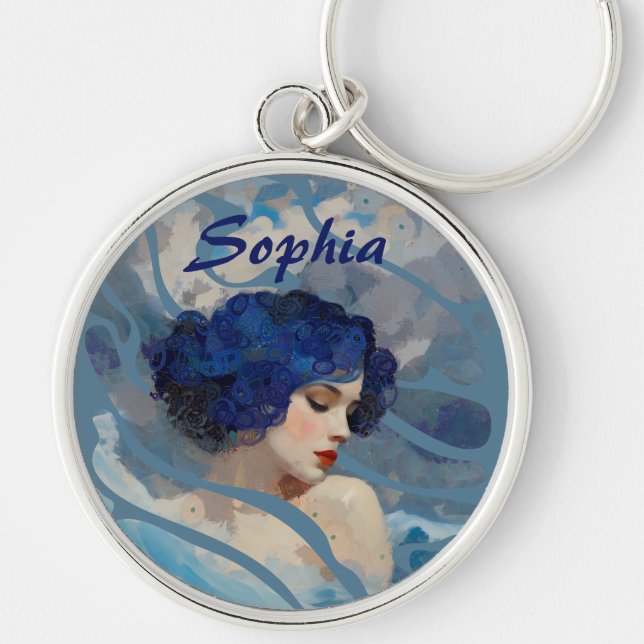 Whispers of the Ocean Goddess Key Ring (Front)