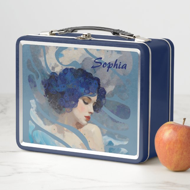 Whispers of the Ocean Goddess Metal Lunch Box (In Situ)