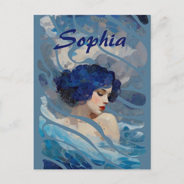 Whispers of the Ocean Goddess Postcard (Front)