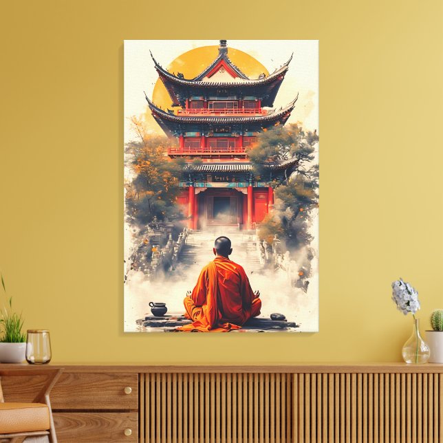 Whispers of the Pagoda Canvas Print (Insitu(LivingRoom))