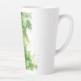 Whispers of the Palms Emerald Canopy Tropical Reve Latte Mug