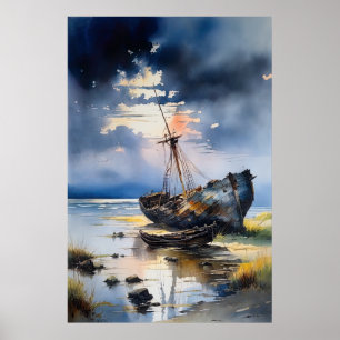 Whispers of the Past, Wrecked Ship Poster