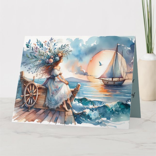 Whispers of the Sea at Sunset Card (Front)