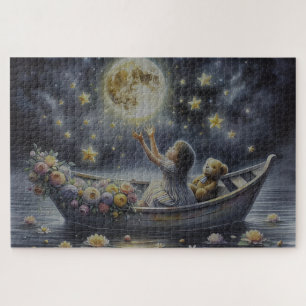Whispers of the Sea at Sunset Poster Jigsaw Puzzle