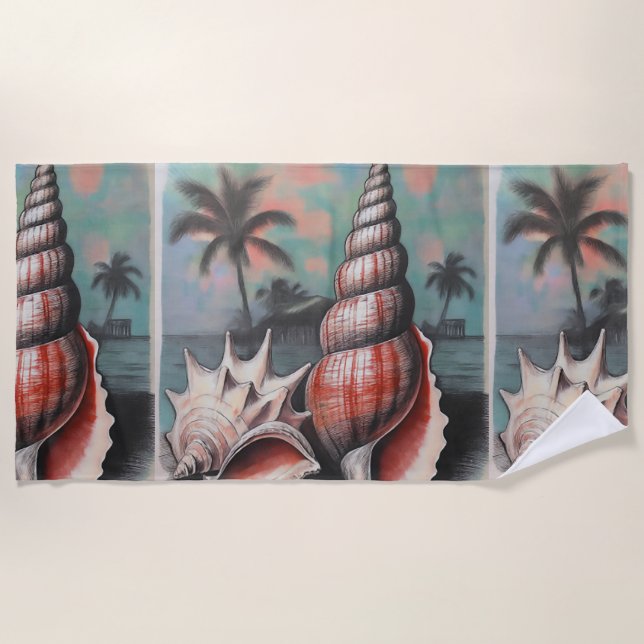 Whispers Of The Shore Beach Towel (Front)