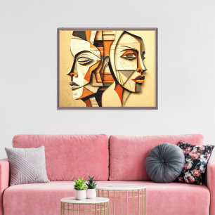 "Whispers of the Soul: A Bohemian Connection" Canvas Print