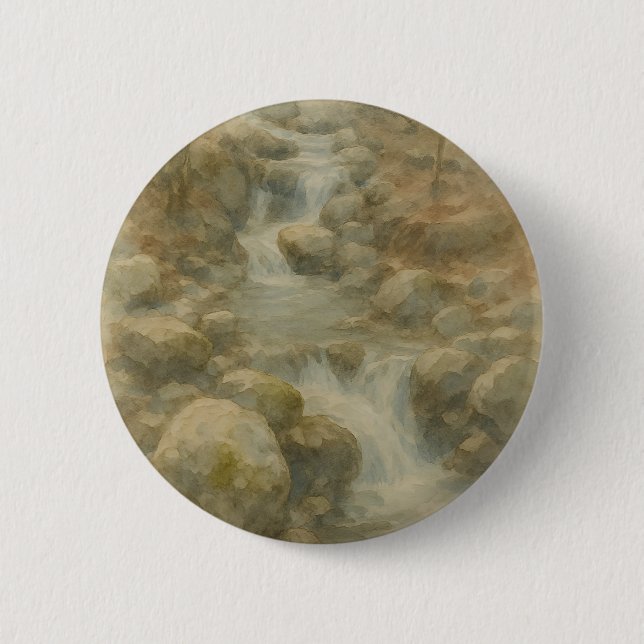 Whispers of the Stream 6 Cm Round Badge (Front)