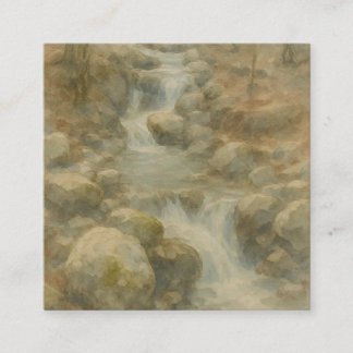 Whispers of the Stream Square Business Card