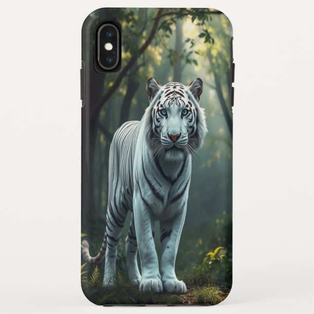 "Whispers of the Wild: The White Tiger's Gaze" Case-Mate iPhone Case (Back)