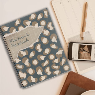 Whispers of the Wild Vintage Panther-Inspired Notebook