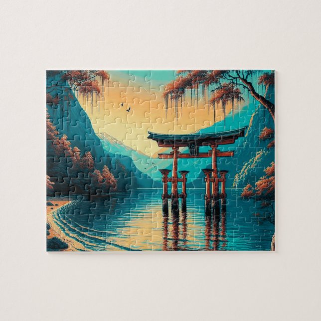 "Whispers of Tranquillity: The Spirit Gate" Jigsaw Puzzle (Horizontal)