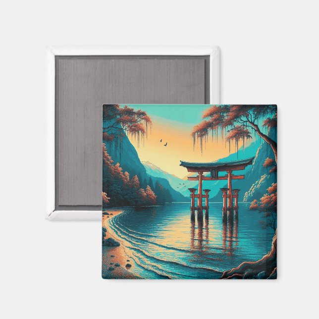 "Whispers of Tranquillity: The Spirit Gate" Magnet (Front/Back)