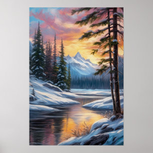 Whispers of Winter, A Riverside Reverie Poster