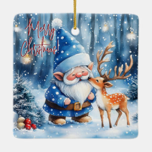 Whispers of Winter Magic Ceramic Ornament