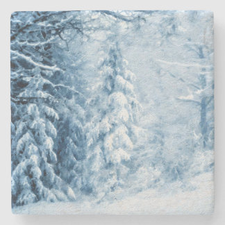 Whispers of Winter Stone Coaster