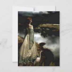 “Whispers on the Wind” by Edward Robert Hughes Postcard