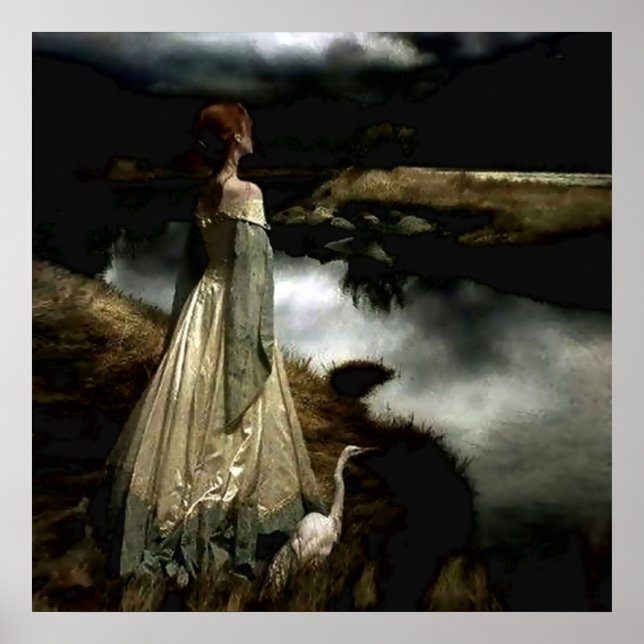 “Whispers on the Wind” by Edward Robert Hughes Poster (Front)