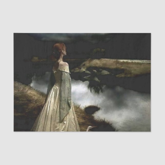 “Whispers on the Wind” by Edward Robert Hughes Tissue Paper (Front)
