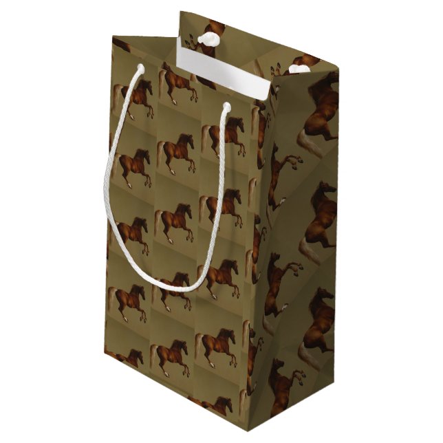 Whistle Jacket by GeorgeStubbs Small Gift Bag (Back Angled)