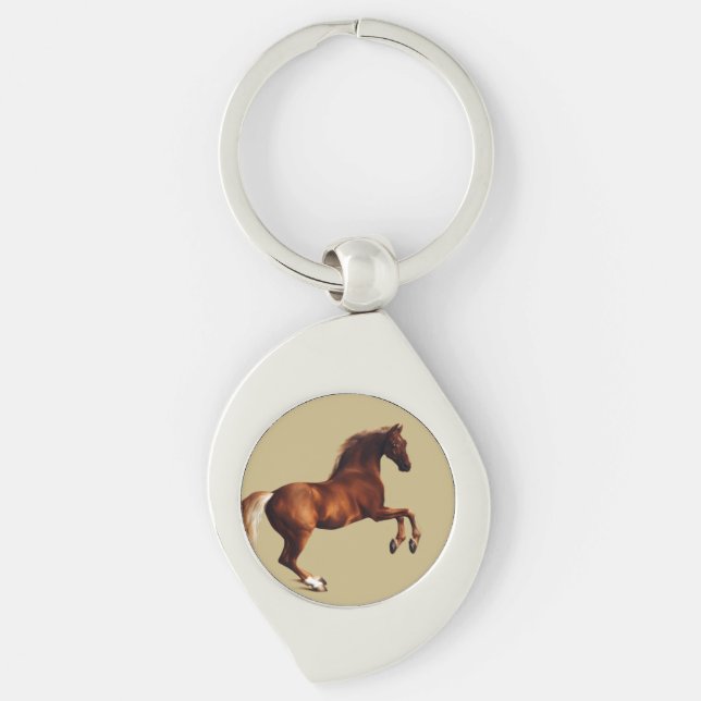 Whistlejacket horse by George Stubbs Key Ring (Front)
