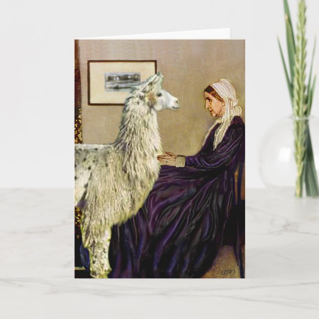Whistler&apos;s Mother's Llama Card (Front)