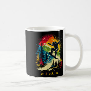 Whistler Bc Canada Snowboarder Snowboarding Resort Coffee Mug