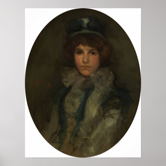 Whistler - Blue And Coral The Little Blue Bonnet Poster (Front)