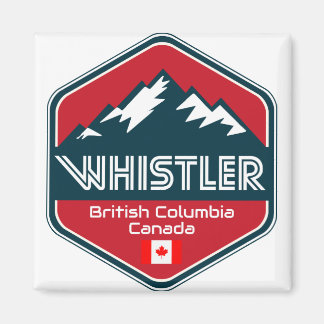 Whistler British Columbia Canada Design Magnet