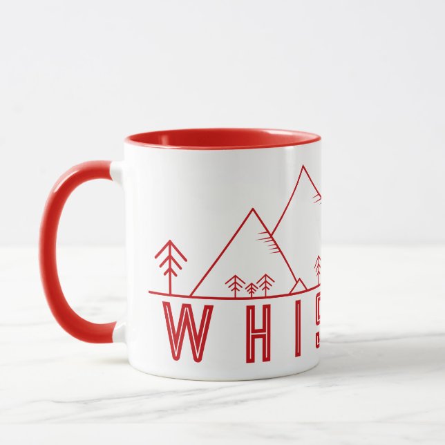 Whistler British Columbia Canada Minimalist Mug (Left)