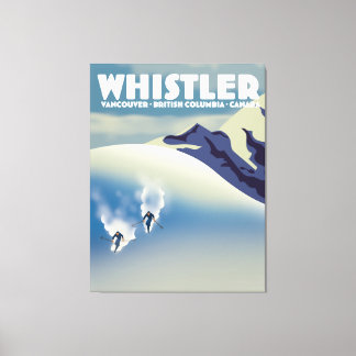 Whistler British Columbia Canada Ski Canvas Print