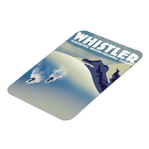 Whistler British Columbia Canada Ski Magnet