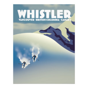 Whistler British Columbia Canada Ski Photo Print