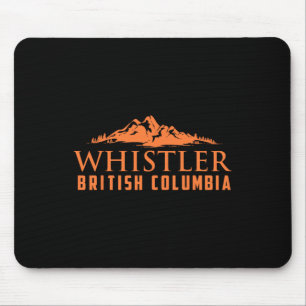 Whistler British Columbia Canada Skiing Lover Gift Mouse Mat