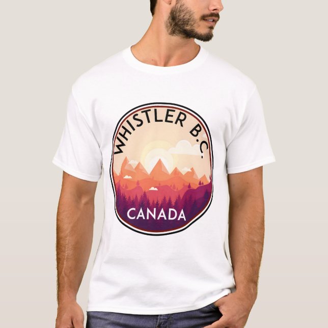 WHISTLER BRITISH COLUMBIA CANADA SKIING SNOWBOARDI T-Shirt (Front)