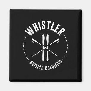 Whistler British Columbia. Canadian Mountain Skiin Magnet
