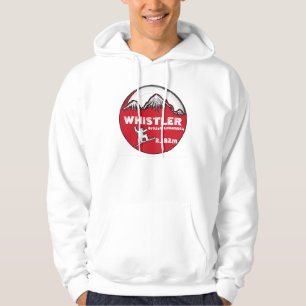 Whistler British Columbia red board guys hoodie