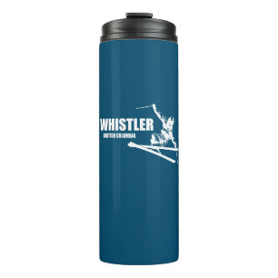 Whistler British Columbia Skier Thermal Tumbler