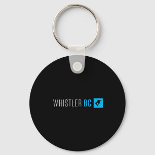 Whistler British Columbia Snowboard Box Type Key Ring