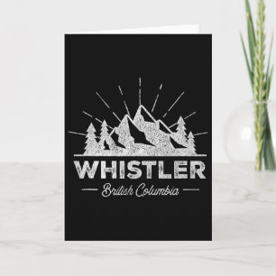 Whistler British Columbia T Shirt Vintage Skiing R Card