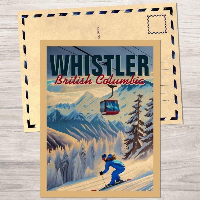 Whistler British Columbia Vancouver Canada 1950s Postcard (Creator Uploaded)