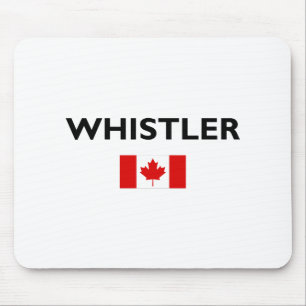 Whistler Canada Canadian Flag Light-Colour Mouse Mat