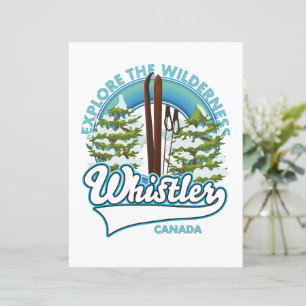 Whistler Canada,explore the wilderness, ski logo