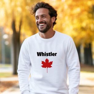 Whistler Canada Natural Red Maple Leaf Sweatshirt