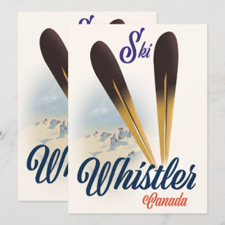 Whistler Canada ski poster