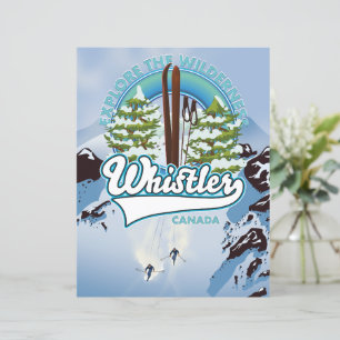 whistler Canada ski travel poster.