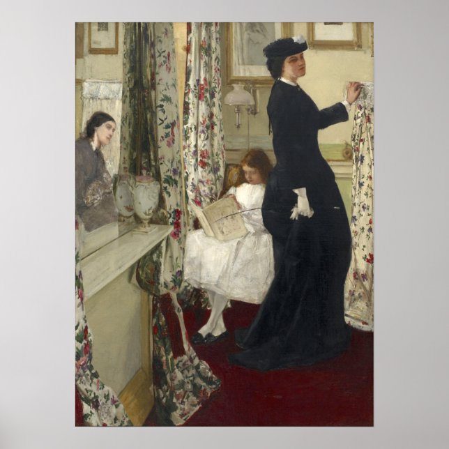 Whistler - Harmony In Green And Rose, Music Room Poster (Front)