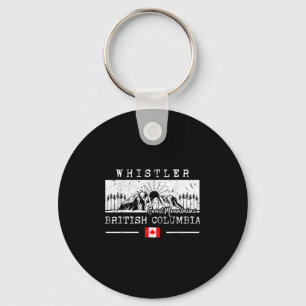 Whistler Mountain Canada Ski Resort Skiing British Key Ring