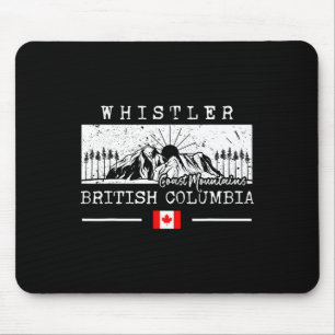 Whistler Mountain Canada Ski Resort Skiing British Mouse Mat